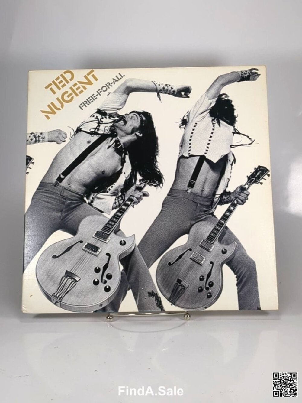 Ted Nugent Free-For-All Vinyl Record, 1976, Epic Record